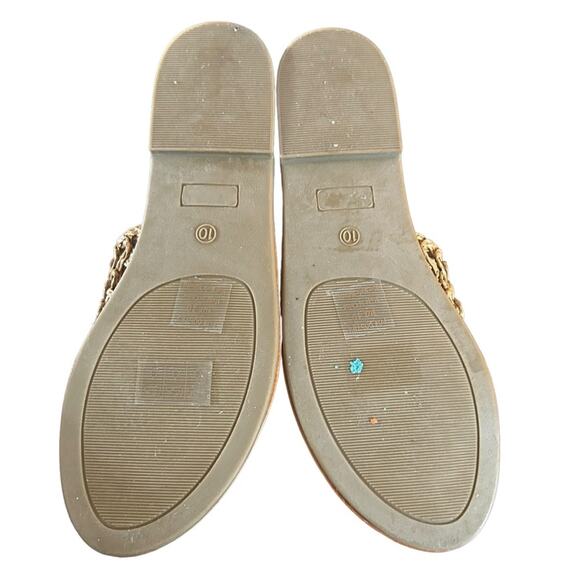 Journee Collection Lissia Woven Fabric Sandals Slip On Double Band NEW Size 10 - Picture 10 of 11